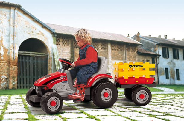 Tractor cu pedale si remorca Mini Tony Tigre TC Antonio Carrera - Peg Perego 